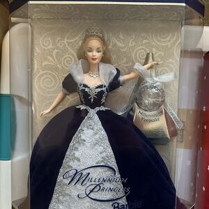 Mattel Millennium Princess Barbie - Blue and Silver